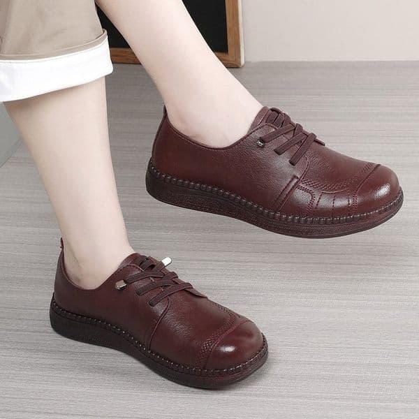 Ddmysports Flat Soled Slip On Shoes Mothers Women S Mom Soft Comfortable Non Casual Versatile Suitable For Middle Aged And Elderly Outdoor