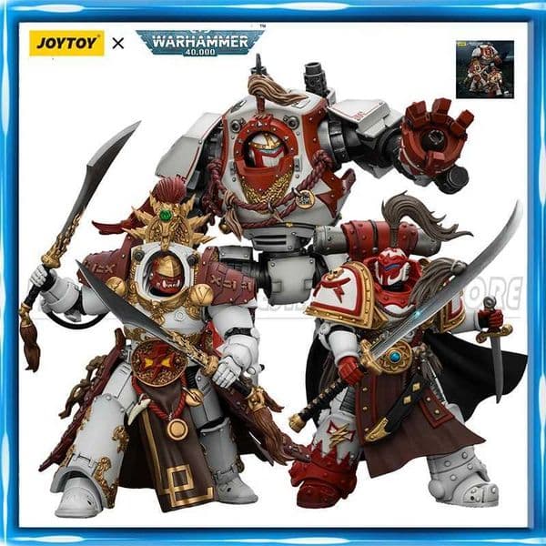 Pre OrderJOYTOY 40K 1/18 Action Figure White S Qin Xa Master of the Keshig Hibou Khan Contemptor Dreadnought Toy X260403