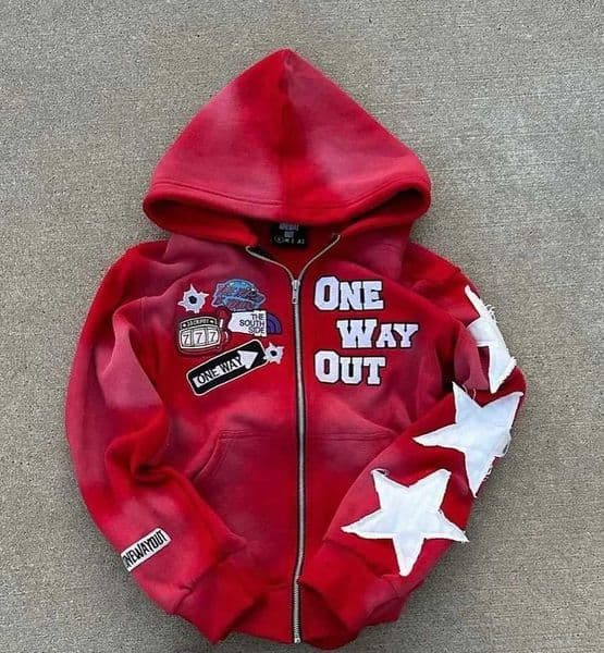 New retro punk oversized men hoodie sweatshirt Harajuku hip-hop high strt pattern zipper sweatshirt men and women Y2K L260403