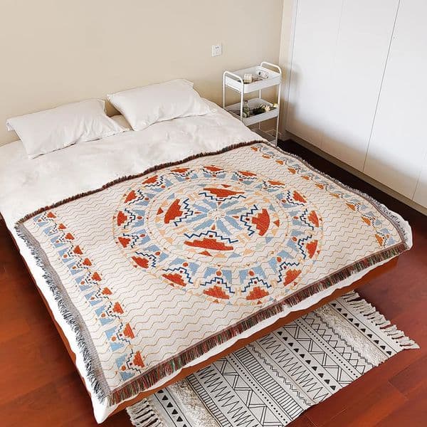 Bohemian Theme Throw Blanket for Home Decor and Outdoor Activities Bed Plaid Blankets Throws Sofa Bedspread Sofa cover 260402