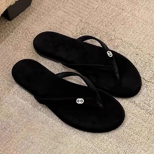 2026 Women's Pearl Decor Thong Slide Sandals - Puffy Strap Design, Open-Toe, Multi-Styles, Comfortable Sole, Cushioned Footbed, Ideal for Summer/Daily/Leisure Outings-4