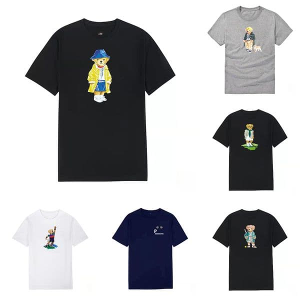 mens tshirt designer t shirt shorts combination set mens tee banquet tourism beach fashion casual pure cotton letter print couple's same clothing Polo Shirt size S-2XL