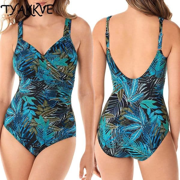 2024 Swimsuit Sexy Plus Size Swimwear Women Tummy Control Beach Wear for Bathing Suits Monokini Maillot De Bain Female 260403BANJIA