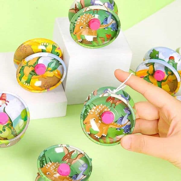 1Pcs Funny Kids Toy alloy Cartoon Dinosaur Yo-Yo Toy Kids Birthday Christmas Party Favors Carnival Reward adult Gifts X260403