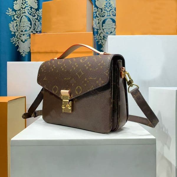 Fashion Women's Brown Canvas Satchel Bag, Multi-function Crossbody Shoulder Bag with Lock Closure, Elegant Work & Travel Purse