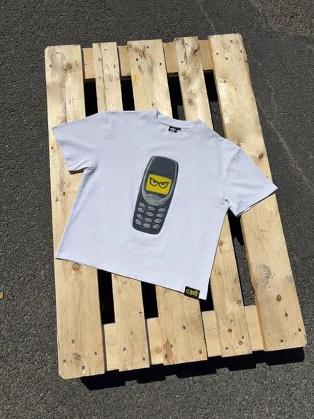 Y2K Summer Smartphone Graphic Print Cotton Couple Matching Short Sleeve T-Shirt Trendy Loose Fit High Street Casual Top 260402