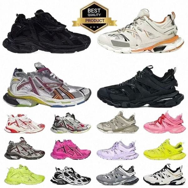 led Track Casual Light 3 3.0 Sneakers 7.5 7.0 Runner Men Women Grey Blue Gomma Leather Beige Tripler Black Pink Trainer Nylon Printed Platform for Tra q9Ki#