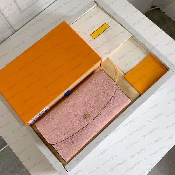 women wallet purses real leather multicolor long short Card holder high quality With box Holders single classic zipper pocket purse wallets thumbnail 2