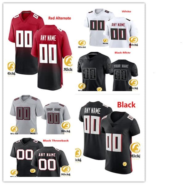 Kirk Cousins Kyle Pitts Younghoe Koo Football Jersey 25 TylerAllgeier 7 Bijan Robinson 70 Jake Matthews 1 Darnell Mooney 89 Charlie Woerner Jerseys Custom Stitched