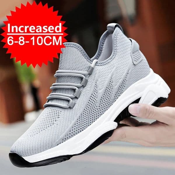 Sneakers Men Elevator Shoes Height Increase Shoes For Men Casual Insole 10cm 8cm 6cm Optional Heels Moccasins Taller Male Sports 260402