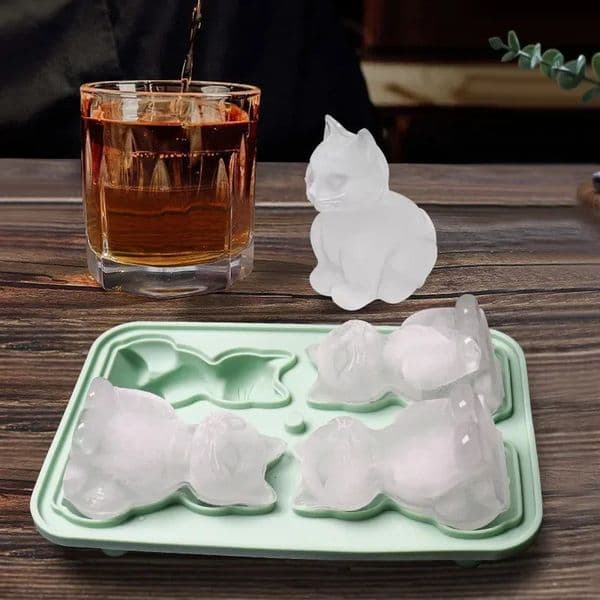 Silicone Ice Ball Mold Animal Ice Cube Cat Ice Cube Cat Mold Home Ice Cube Ice Box Gadgets for Home 260403
