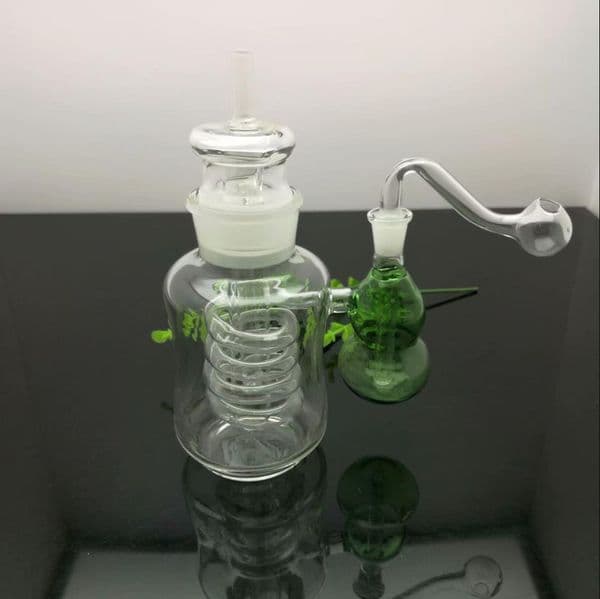 Smoking Pipes Aeecssories Glass Hookahs Bongs Classic external hanging gourd spiral milk bottle glass water bottle