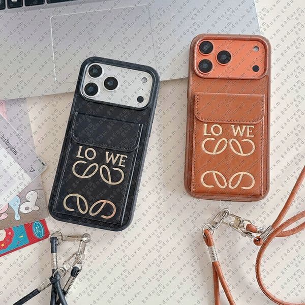 Crossbody Denim Phone Case Designer iPhone Case for iPhone 17 Pro Max 16 ProMax 15 13 12 14 Case Card Pocket Holder Winter woolen shockproof Wallet Case Chain Lanyard