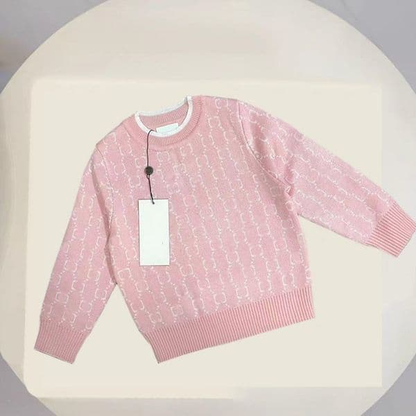 Kid designer sweater sets baby clothes kids sweaters Long sleeved luxury top Warm and comfortable Pullover size 90cm-150cm D303