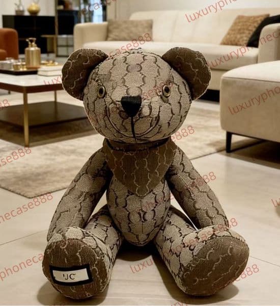 DHgate designer Doll Letter C print Exclusive High-Quality 38 centimeters tricolor Teddy Bear Doll GiftCute ornament birthday gift AAAAA