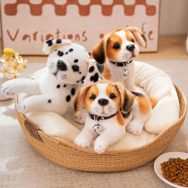 Dalmatians Dog Plush Toy Cute Stuffed istic Beagle Spotted Puppy Doll Home Decor High Quality Kids Birthday Gift 260401