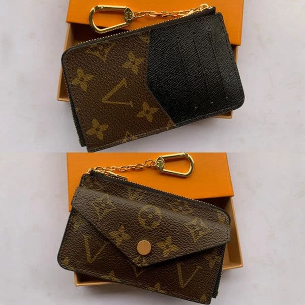 Designer Wallets CARD HOLDER RECTO VERSO Designer Fashion Hot Womens Mini Zippy Organizer Wallet Coin Purse Bag Charm Key Pouch Pochette Purses With Box