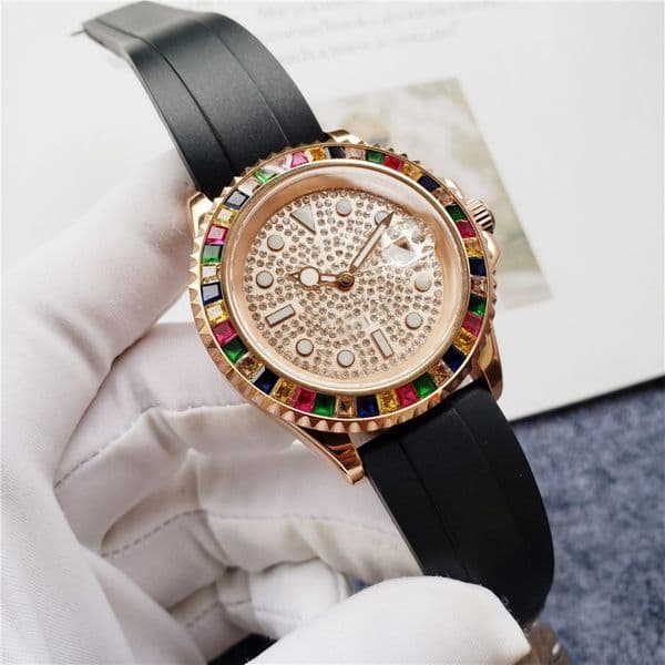 Watch Diamond Gold Watch Mens Fashion Luxury Mens Automatic Movement Designer Men Automatic Mechanical Watch 41MM Stainless Steel Fashion Men Watch