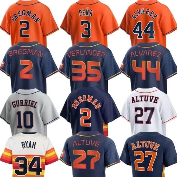 Astros Jersey Carlos Correa Baseball Christian Walker Jose Altuve Cam Smith Yainer Diaz Christian Vazquez Brice Matthews Nick Allen Shay Whitcomb Men Women Youth