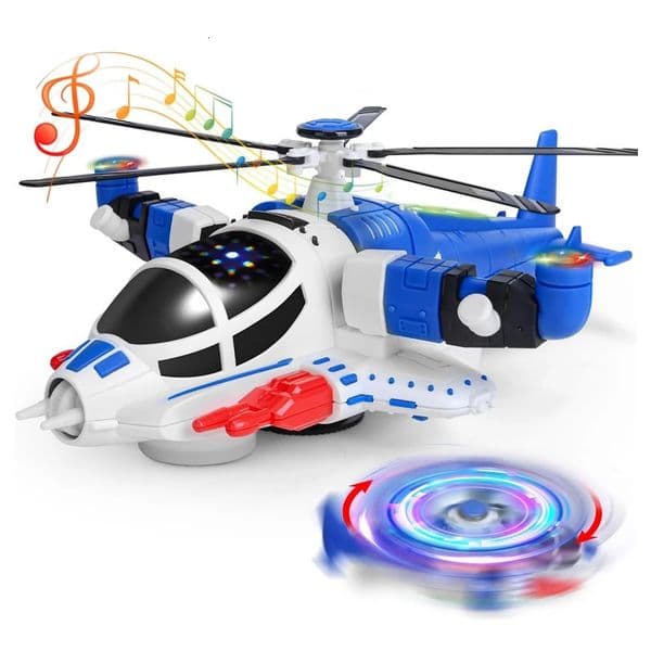 Toddler Airplane Toys for Boys Helicopter Toys with Sounds and Lights Birthday Gifts Plane Toys for Boys 3 4 5 Year Old 260331