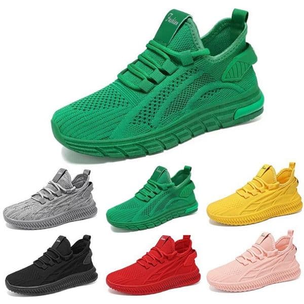 Style26 Women Running Shoes Sneaker Mesh Black White Yellow Red Cool Grey Light Pink Green Beige Summer Woman Lady Breathable Outdoor Trainers Sports Sneakers GAI