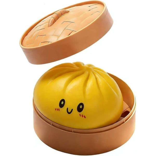 Mystery Dumpling Squishy Stress Balls Fidget Sensory Toy Soft Squeeze Decompression Dough Yellow