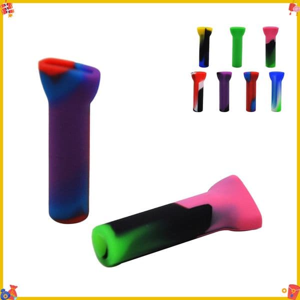 Colorful Silicone Filter Tips Flat Mouth Tip Eco-friendly Reusable Mouthpiece Rolling for Cigarette Holder Smoking Pipe Dry Herb Tobacco Papers