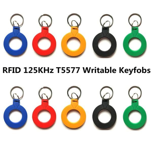 10pcs T5577 EM4305 Copy Rewritable Writable Rewrite Duplicate RFID Tag Can Copy EM4100 125khz card Proximity Token Keyfobs 260403