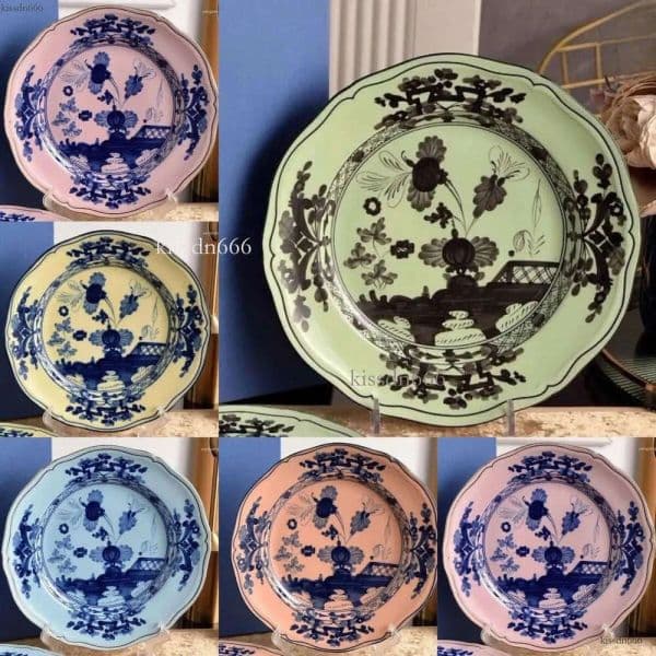 1 8-inch 20cm salad plate, dessert snacks, high-quality household items, dessert plate, salad breakfast plate, ceramic tray tableware