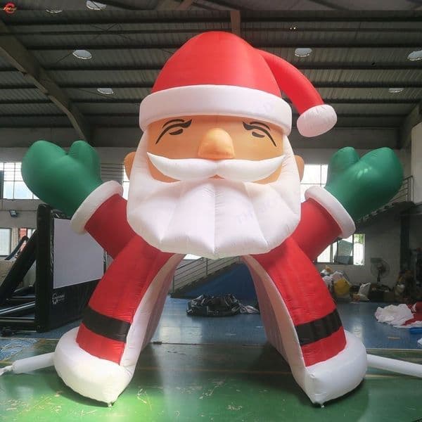 Free delivery Custom Made Santa Claus Inflatable Tunnel Dome Tent for Sale