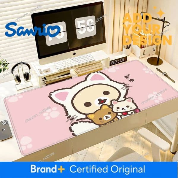 Designer Large Mouse Pad Xxl Rilakkuma-Es Mousepad Gamer Office Accessories Pc Cabinet Games Desk Mat Computer Desks Keyboard Gaming Mats