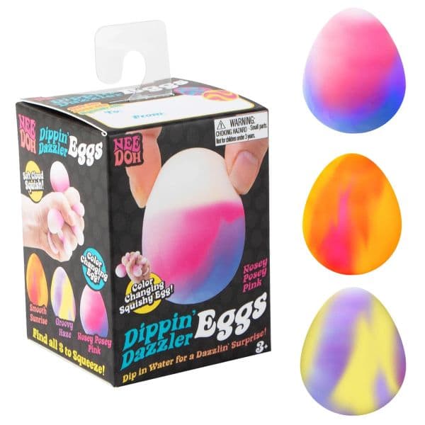 2026 New New IN Stock Dippin Dazzler Sensory Color Changing Squishy Eggs Stress Slow Rebound Needoh Fidget Toys For Kids Toy Free Shipping C Toy