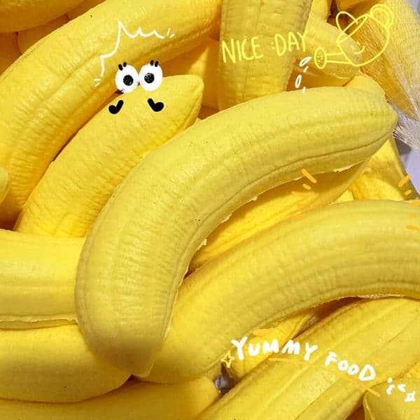 - Slow Rebound, Stress Relief for Students, Soft and Wet Banana Fleshy Squishy Toy d60