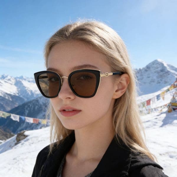 2026 New Fashion Cat-Eye Polarized Unique Outdoor Trendy Versatile Sun Protection Sunglasses for Women,