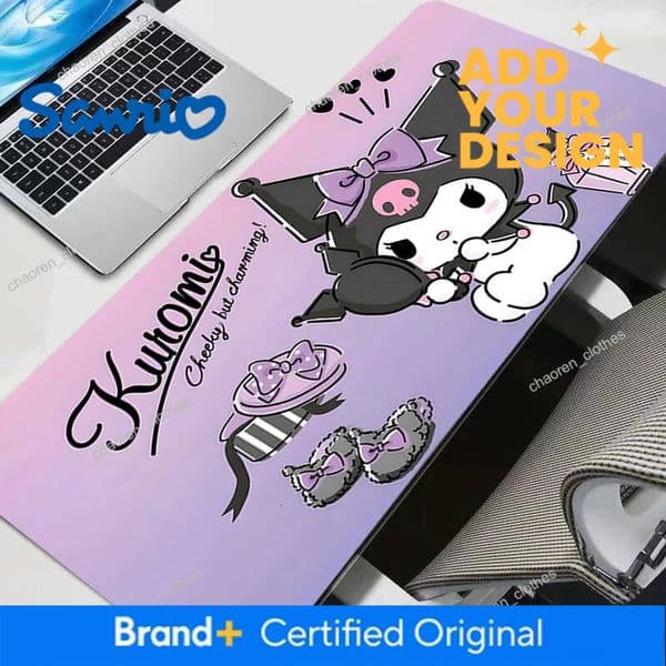 Designer Gaming Mouse Kuromi E-Sports Players Mini Pc Pad Anime PC Computer Gamer Desk Mouse Mat For CS GO Office Laptop Kawaii Mousepad