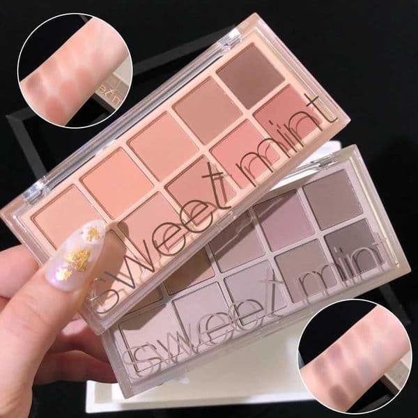 10 Color Eyeshadow Palette Matte Pearl Fine Shining Pumpkin Tea Milk Earth Color Eye Shadow Tray Makeup Pigment Korean Cosmetics Z260406