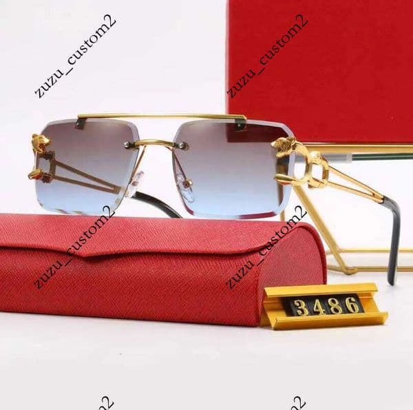 Fashion Mens Womens Sun glasses Designer Sunglasses Luxury Round Metal Sunglass Brand For Men Woman Mirror Glass Lenses with Box