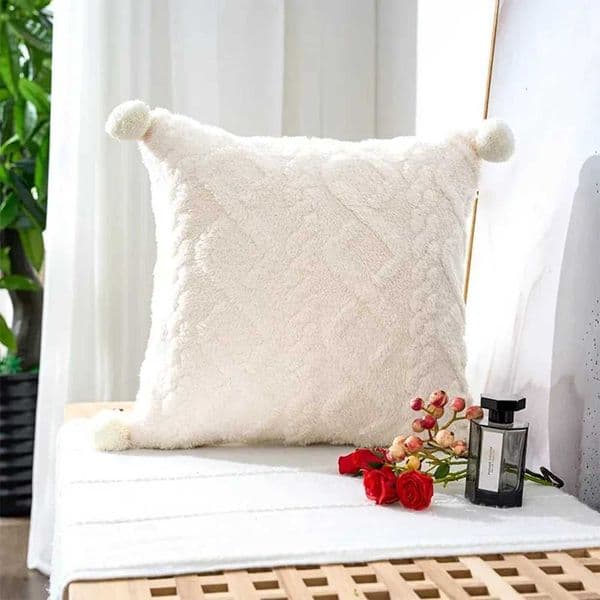 Cushion Cover Plush Pillow Cover for Sofa Living Room Grometric Housse De Coussin 4545 Decorative Pillows Nordic Home DecorT260403