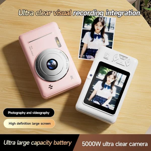 4K CCD Retro Digital Camera Portable Camera 50 Million Pixels Auto Focus Entry-level Camera Dual Camera Flash Student CCD 260403