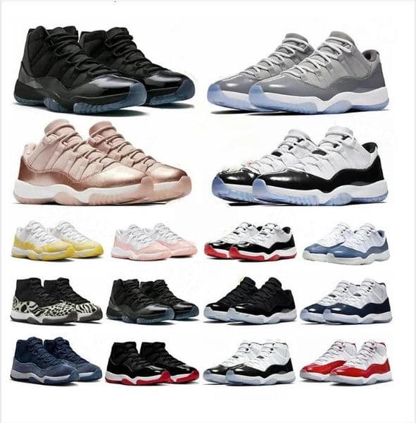 Mens Basketball Shoes 11 With Box Designer Gamma Blue Cool Grey Sneakers 11s Cherry Red Cement White Black Pink Blue Outdoor Schuhe Womens Mens Trainers Size36-47