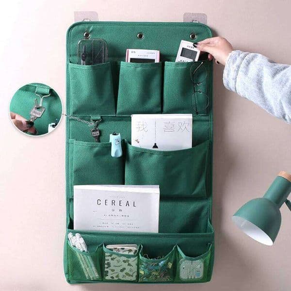 Simple Door Wall Hanging Bag Cloth Art Waterproof Sundries Wardrobe Storage Bags Bedroom Underwear Socks Toys Organizer 26Y0406