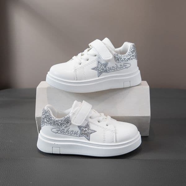 Best Shoes for Kids 2026 Girls Cute Princess Shoes PU Leather Heel Casual Shoes Comfort Walking Shoes For Toddler Kids Party Daily Wear Classic White Free shipping