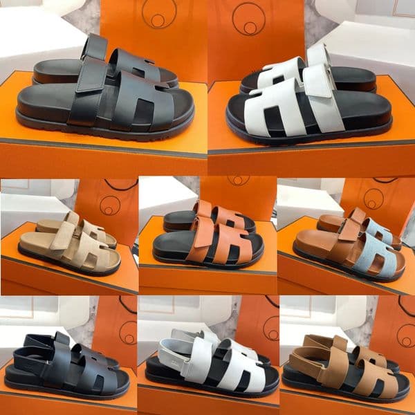 top quality Chypre sandals with box designer sandals plush slippers Oran sandals top notch slippers luxurious outdoor leisure vacation beach flat fashion sandals