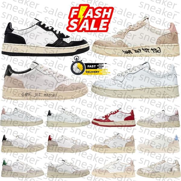 luxury designer dress shoes autryy men women trainers Leather Suede Low Platform sneaker medalist sneakers mens womens outdoor sport shoe