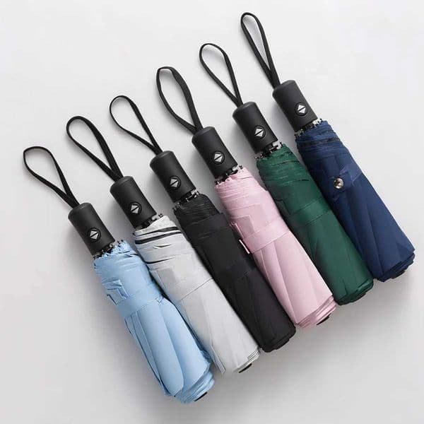 8 Ribs Travel Rain Sun Umbrellas Windproof Multi-color Travel Umbrella Automatic Open And Close H260406