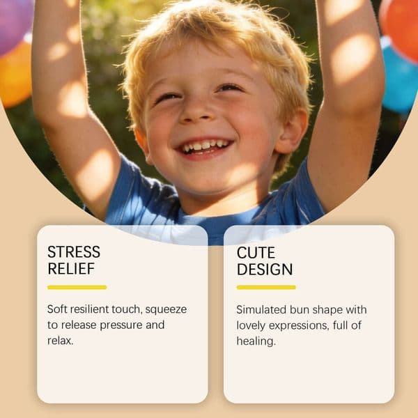 Squishies Toy - Cute and Fun Simulated Dumpling Shape for Stress Relief