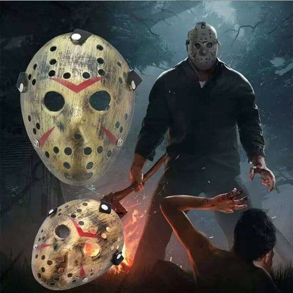 Movie Hockey Mask Jason Voorhees Friday The 13th Horror Scary Party Cosplay Masks for Adult Men Halloween Gift 26Y0406