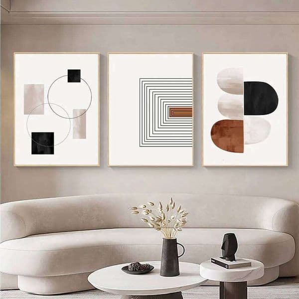 White Black Line Canvas Prints Geometry Abstract Wall Art Decorative Posters For Living Room Nordic Bedroom Decor Pictures 26H0406