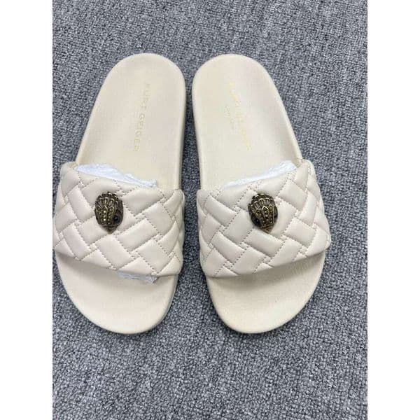 Kurt Geigerr Sandals High Quality Designer Sandal Shoes Slide Color Flat Casual Light Shoes For Ladies Fashion Outdoor Beach Casual Sandals Kurt Geigerr Slides 87C