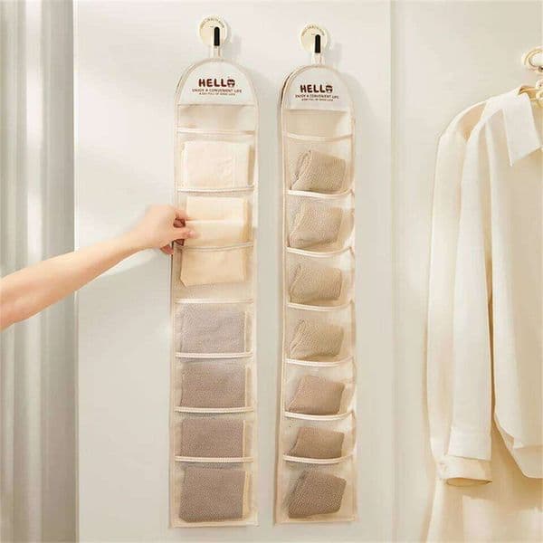 1piece type socks underwear storage bag wardrobe layered artifact door rear hanging rac 26Y0406